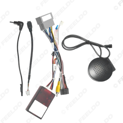 Picture of Car Audio 16pin Wiring Harness Wire cable with Cabus Box For Chevrolet Spark (2019) Stereo Installation Wire Adapter