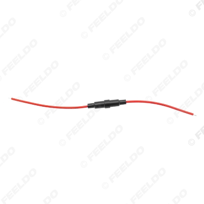 Picture of 1PC Car/Auto Fuse Holder With 20AWG Wire For 5x20mm Glass Fuse