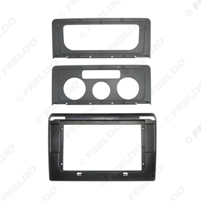 Picture of Car Audio 10.1" Big Screen Dash Fascia Panel Frame Kit Adapter For Volkswagen Caddy (Manual/Auto AC) Dash Frame