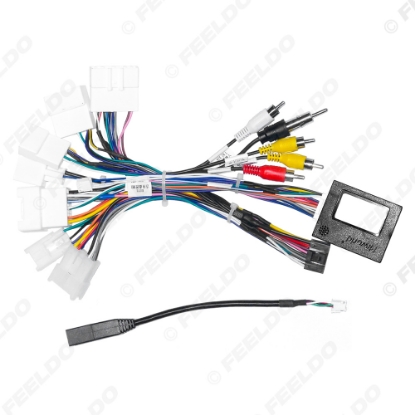 Picture of Car Stereo 16pin Wiring Harness With Canbus Box For Toyota Prado/RAV4/ Audio Radio Installation Wire Adapter