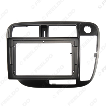 Picture of Car Audio 9" Big Screen Dash Fascia Panel Frame Kit Adapter For Honda Civic (LHD/RHD,Manual AC) Dash Frame