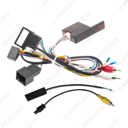 Picture of Car Audio 16pin Wiring Harness Wire cable with Cabus Box For Landrover Discovery/Rangerover Stereo Installation Wire Adapter