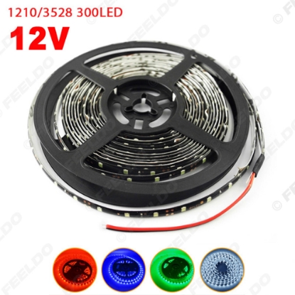 Picture of Car 12V 500cm 5m 3528SMD 300 Leds Waterproof Decoration LED Strip Light DRL Light 4-Color