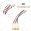 Picture of 15CM Auto Universal Power Window 5Pins Switch Wire Cable Car Switch Wiring Cable