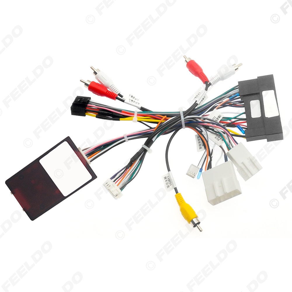 Picture of Car 16pin Audio Wiring Harness With Canbus Box & Amplifier For KIA KX5/KX7 Hyundai Sonata 9 Stereo Installation Wire Adapter