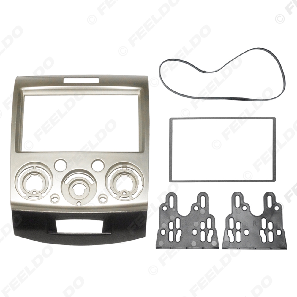 Picture of Gold 2DIN Car Refitting Stereo DVD Frame Fascia Dash Panel Installation Kits For Ford Everest/Ranger/Mazda BT-50