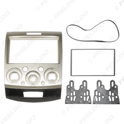 Picture of Gold 2DIN Car Refitting Stereo DVD Frame Fascia Dash Panel Installation Kits For Ford Everest/Ranger/Mazda BT-50