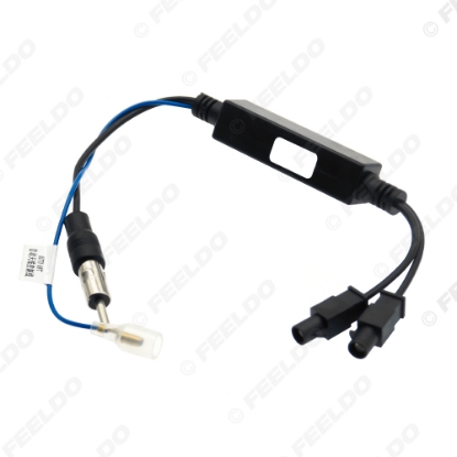 Picture of Car Vehicle Boat Radio Antenna Adapter Male Dual Fakra Amplifier Booster for Volkswagen Audi Signal Aerial FM Antenna