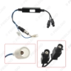 Picture of Car Vehicle Boat Radio Antenna Adapter Male Dual Fakra Amplifier Booster for Volkswagen Audi Signal Aerial FM Antenna