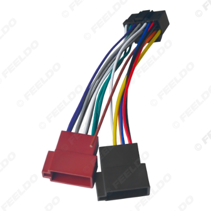 Picture of Car Radio CD/DVD Stereo ISO Wiring Harness Adapter For Sony Audio Video 2-Head Speaker Wire Connector Cable
