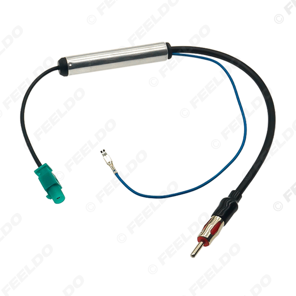 Picture of Auto Aftermarket Radio Installation Male Antenna With Amplifier Adapter for Audi/VW/BMW/Ford/Citroen/Chrysler