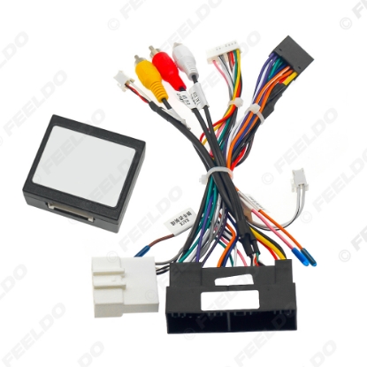 Picture of Car Stereo 16Pin Power Wiring Harness With Canbus Support Original USB For Hyundai Elantra/SantaFe/IX45/K3/Sportage/Sorento