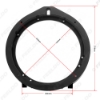 Picture of 6.5" Black Car Modified Speaker Spacer for Honda Accord Civic Fit Jazz Audio Solid Speaker Spacer Mount Pad