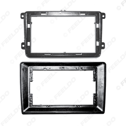 Picture of Car Audio 10.1" Big Screen Face Plate Fascia Frame For Volkswagen Touran Passat Golf Tiguan Stereo Panel Dash Mount Refitting Kit