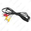 Picture of 1PC 1.5M 3-RCA Male to 3-RCA Male Jack Plug Audio Video AV Extension Cable Stereo AV Connector Cord Media Player Adapter