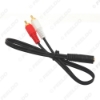 Picture of 1PC 3.5mm Audio Jack (Female) to 2-RCA Stereo Audio Converter