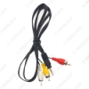 Picture of 1PC 3.5mm TRRS To 3-RCA Male Audio Video Adapter AUX Cable Standard Converter Wire For Speaker TV Box CD DVD Player 1M