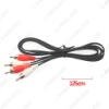Picture of 1PC 2-RCA Male To 2-RCA Male Jack Plug Audio Video AV Extension Cable Stereo AV Connector Cord For CD DVD Media Player Adapter