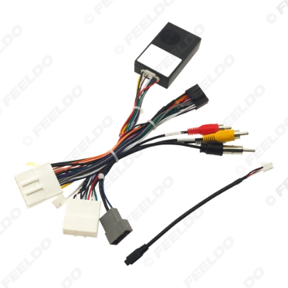 Picture of Car 16pin Power Cord Wiring Harness Adapter With Canbus For Nissan X-Trall/Qashqai/Teana/Murano 2016 Installation Head Unit