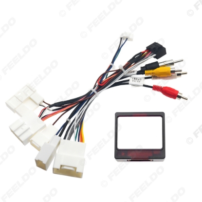 Picture of Car 16pin Power Cord Wiring Harness Adapter With Canbus For Toyota Prado/Sienna/RX330/Sequoia/Tundra/RX300 Installation Head Unit