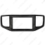 Picture of Car Audio 9" Big Screen Head Unit Dash Fascia Panel Frame Kit Adapter For Volkswagen Amarok 2017 Stereo Dash Frame