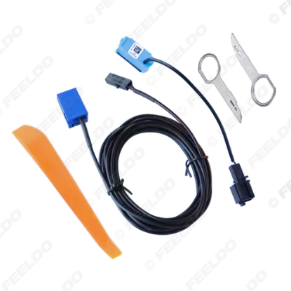 Picture of Car Bluetooth-compatible Wiring Harness + Microphone Kit For Audi A4L A5 S5 Q5 A6L S5 Q7 Professiona Radio Bluetooth Cable