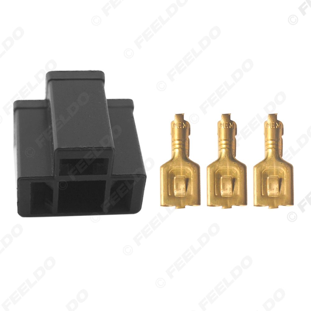 Picture of 1Set Car Motorcycle H4/HB2/9003 Bulb Waterproof DIY Female Quick Adapter Connector Terminals Plug