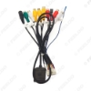Picture of 20-pin Extended Interface Cable With RCA AUX-IN/OUT Audio/Video MIC Receptacle And SIM Slot For Android Head Unit Stereo