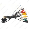 Picture of 20-pin Extended Interface Cable With RCA AUX-IN/OUT Audio/Video MIC Receptacle And SIM Slot For Android Head Unit Stereo