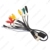 Picture of 20-pin Extended Interface Cable With RCA AUX-IN/OUT Audio/Video MIC Receptacle And SIM Slot For Android Head Unit Stereo