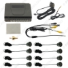 Picture of Car 8 Sensors Dual Front/Back Rear View Visual Video Parking Sensor Backup Radar System Kit