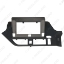 Picture of Car Audio 10.1" Big Screen Head Unit Dash Fascia Panel Frame Kit Adapter For Toyota Noah (RHD,14-17) Dash Frame