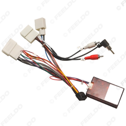 Picture of Car 16pin Power Cord Wiring Harness Adapter With Canbus Box For Toyota Prado For Prius Installation Head Unit
