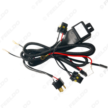 Picture of 1pcs 12V 35W/55W 2IN1 H4/HB2/9003 Hi/Lo Bi-xenon Relay Harness For HID
