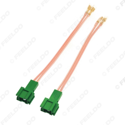 Picture of 2pcs Car 2Pin Stereo Speaker Wire Harness Adaptors For Mercedes-Benz Auto Speaker Replacement Connection Wiring Plug Cables