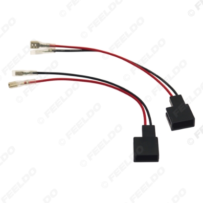 Picture of 2pcs Car 2Pin Stereo Speaker Wire Harness Adaptors For Mitsubishi Auto Speaker Replacement Connection Wiring Plug Cables