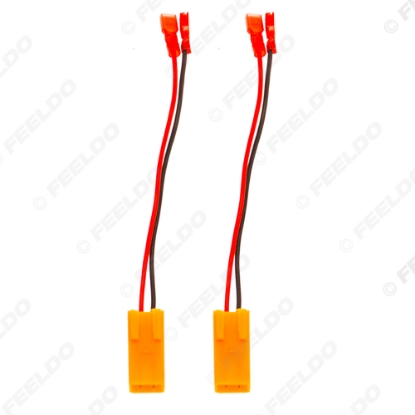 Picture of 2pcs Car 2Pin Stereo Speaker Wire Harness Adaptors For Peugeot Auto Speaker Replacement Connection Wiring Plug Cables
