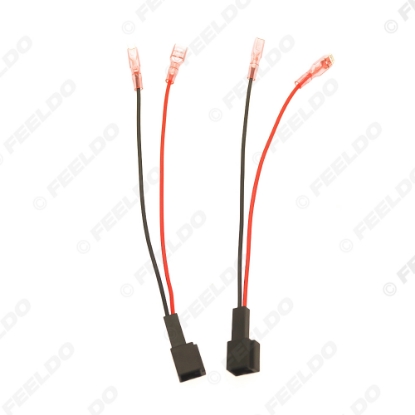 Picture of 2pcs Car 2Pin Stereo Speaker Wire Harness Adaptors For Mercedes-Benz Auto Speaker Replacement Connection Wiring Plug Cables