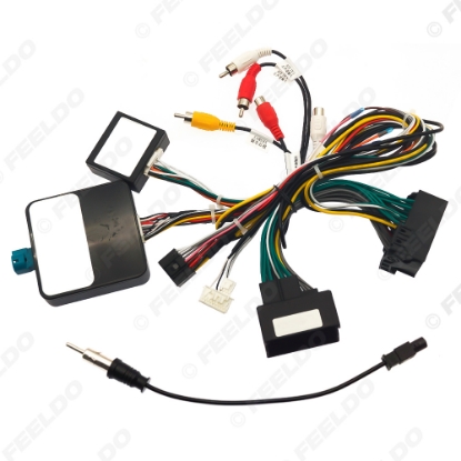 Picture of Car 16pin Power Wiring Harness Adapter With Canbus For BMW X5(14-15)/X3(13-16)/X1(16-18)/Series1/3/5(13-17) Installation HeadUnit