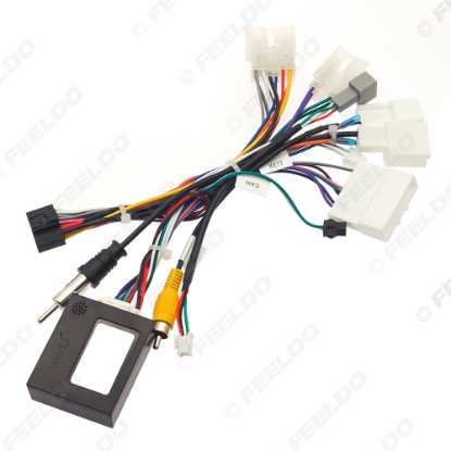Picture of Car 16pin Power Cord Wiring Harness Adapter With Canbus Box For Subaru Forester 2023 Installation Head Unit