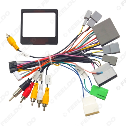 Picture of Car 16pin Power Cord Wiring Harness Adapter With Canbus For Mitsubishi Outlander/Pajero(07-08,European) Installation Head Unit