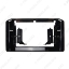 Picture of Car Radio Stereo 2Din Fascia Frame for Mitsubishi Xpander Cross 2022 10.1 Inch Big Screen DVD Dashboard Panel Mount Trim Kit