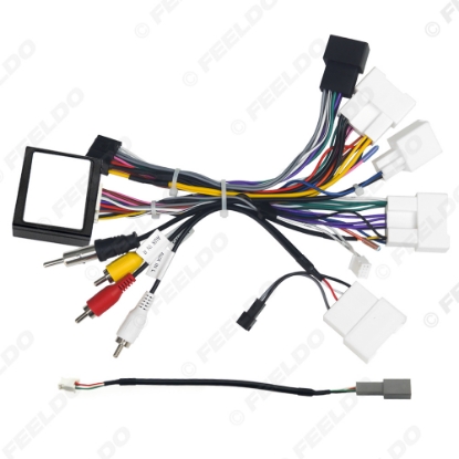 Picture of Car 16pin Power Cord Wiring Harness Adapter With Canbus For Prado/Highlander/Harrier/Corolla Cross/Frontlander Installation Head Unit