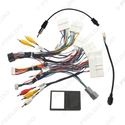 Picture of Car 16pin Power Cord Wiring Harness Adapter With Canbus For Renault Dacia Toyota Chevrolet Installation Head Unit