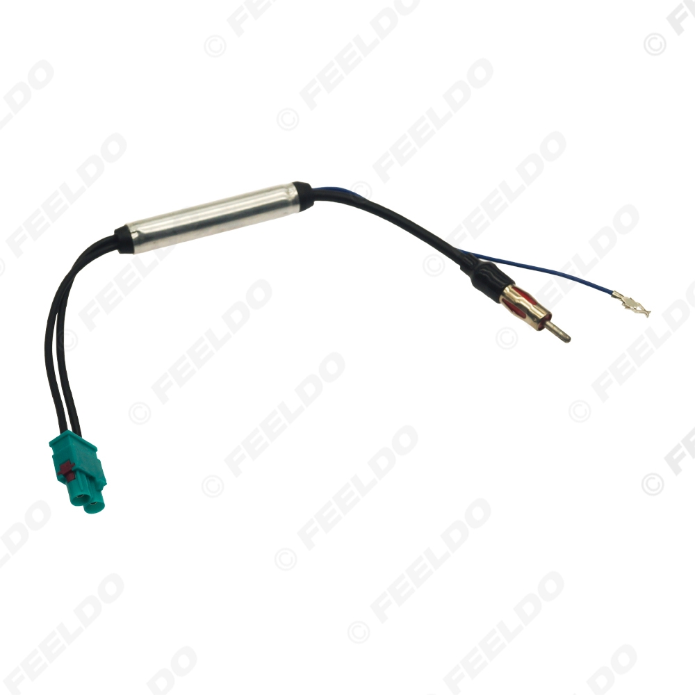 Picture of Car Male Dual Fakra Amplifier Booster Adapter Radio Antenna for Volkswagen Audi Cayenne Vehicle Signal Aerial FM Antenna