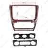 Picture of Mahogany Car Radio Stereo 2DIN Fascia Panel Refitting Frame Facia Trim Install Mount Kit For Skoda Octavia(10~13) Auto/Manual A/C