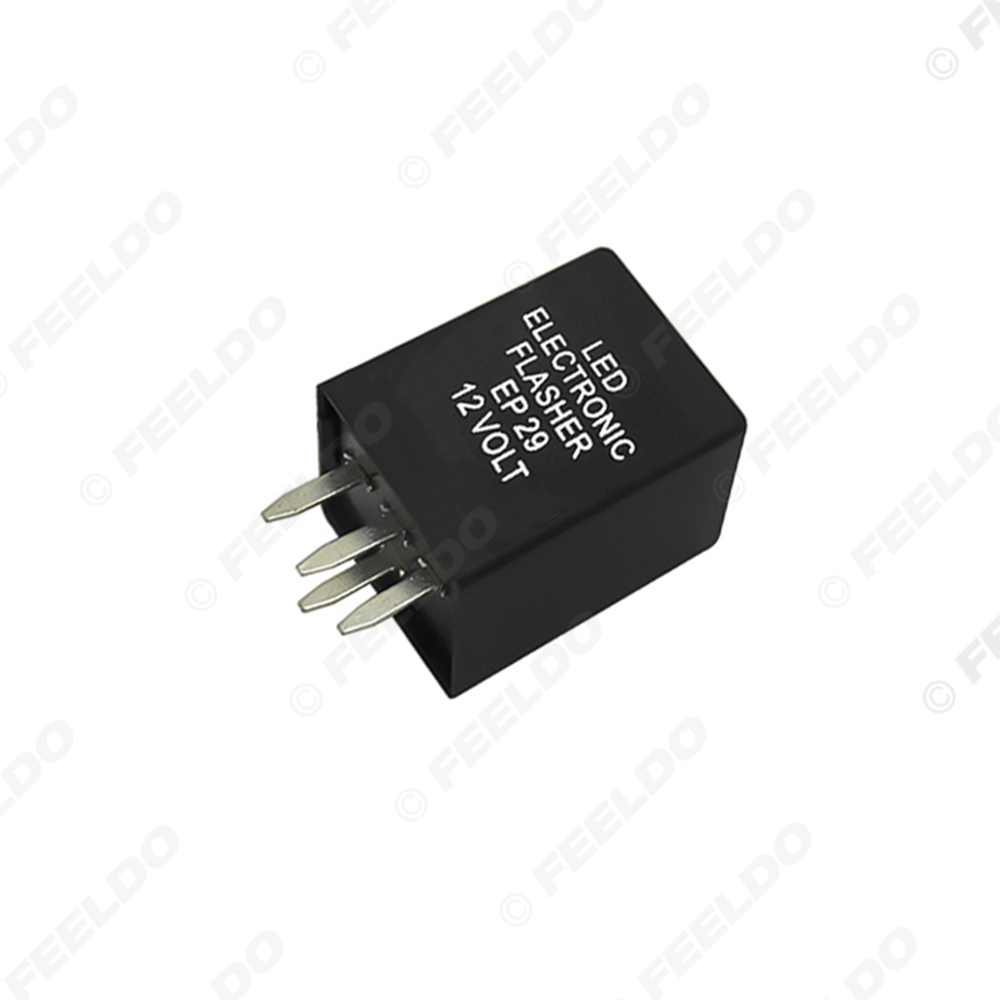 Picture of 4-Pin car Motorcycle Electronic LED flashers Turn Signal Relay Fix flasher