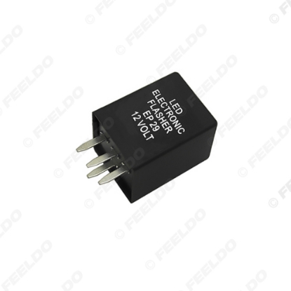 Picture of 4-Pin car Motorcycle Electronic LED flashers Turn Signal Relay Fix flasher
