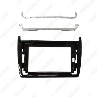 Picture of Car Audio 9" Big Screen DVD Fascia Frame Adapter For Volkswagen Polo Bora 2Din Dash Installation Panel Frame Kit