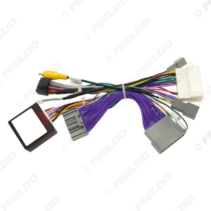 Picture of Car 16pin Power Cord Wiring Harness Adapter With Canbus Box For Mitsubishi Outlander 2020 Installation Head Unit